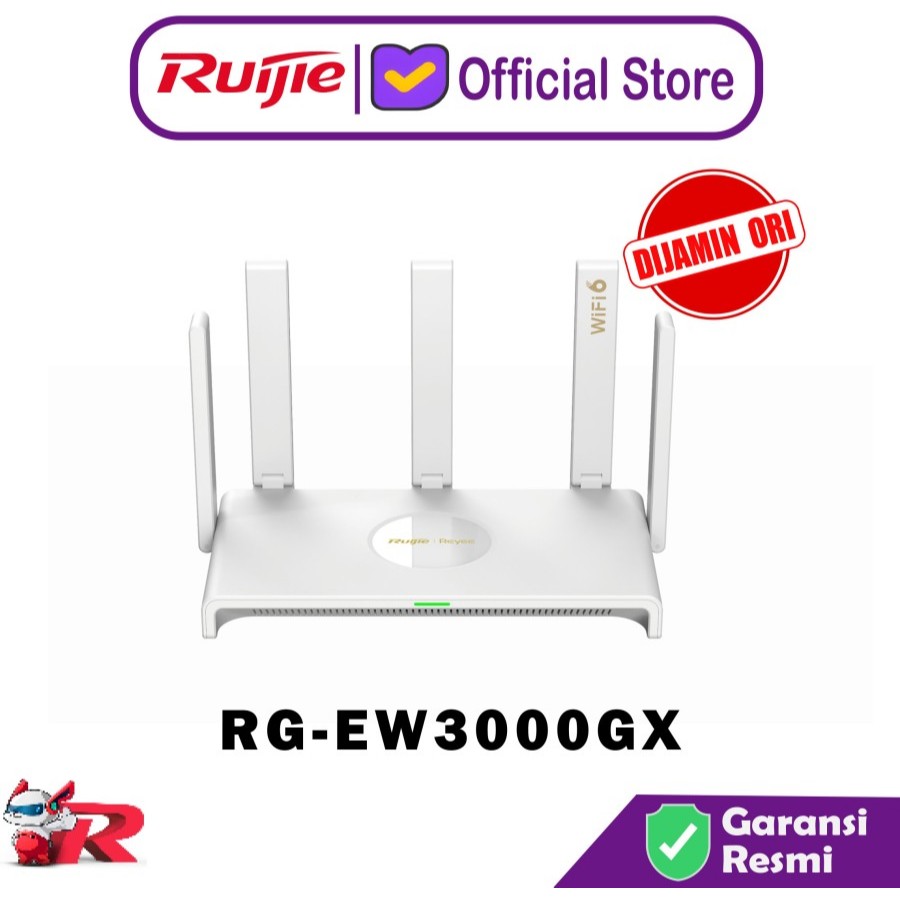 Ruijie RG-EW3000GX EW3000GX Wi-Fi 6 Dual-band Gigabit Mesh Reyee Router