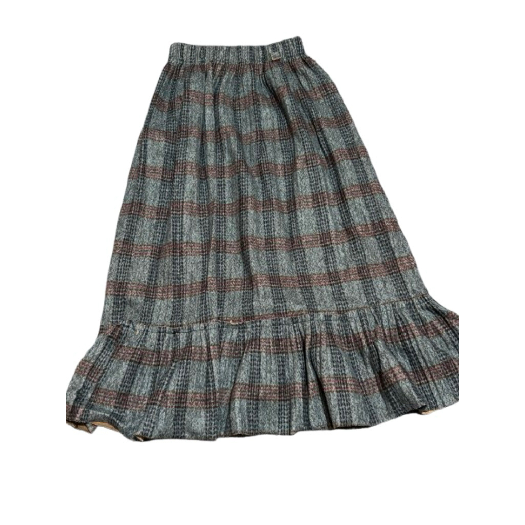 Preloved - rok plisket/span A bludru motif