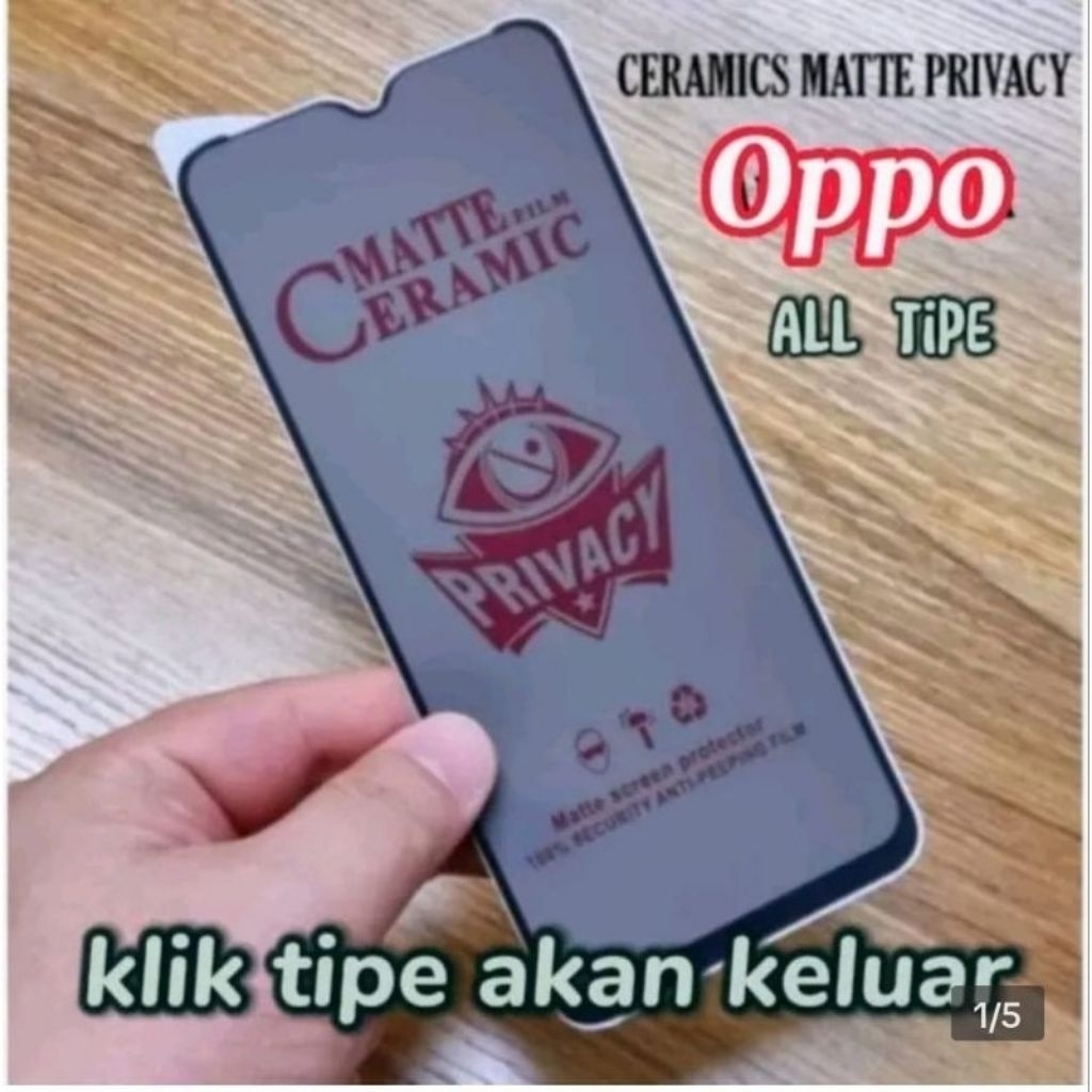 Anti Gores Ceramic Spy OPPO A37 A37f Neo 9 TG Pelindung Layar Hp terbaru