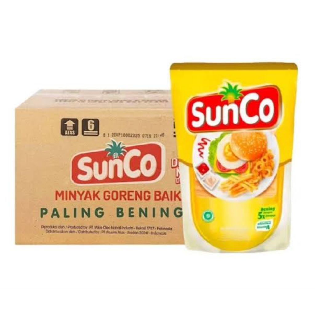 

Minyak Goreng Sunco 2 Liter 1 Karton | Kemasan Pouch dan Ekonomis