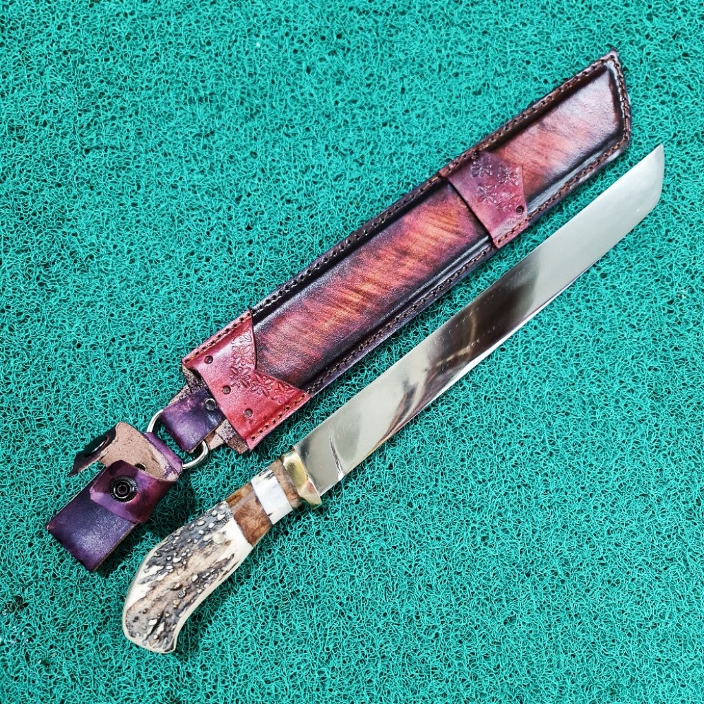Golok Sembelih Bandung AH Blade buat Qurban Baja Bohler K110 D2 Polish Mirror