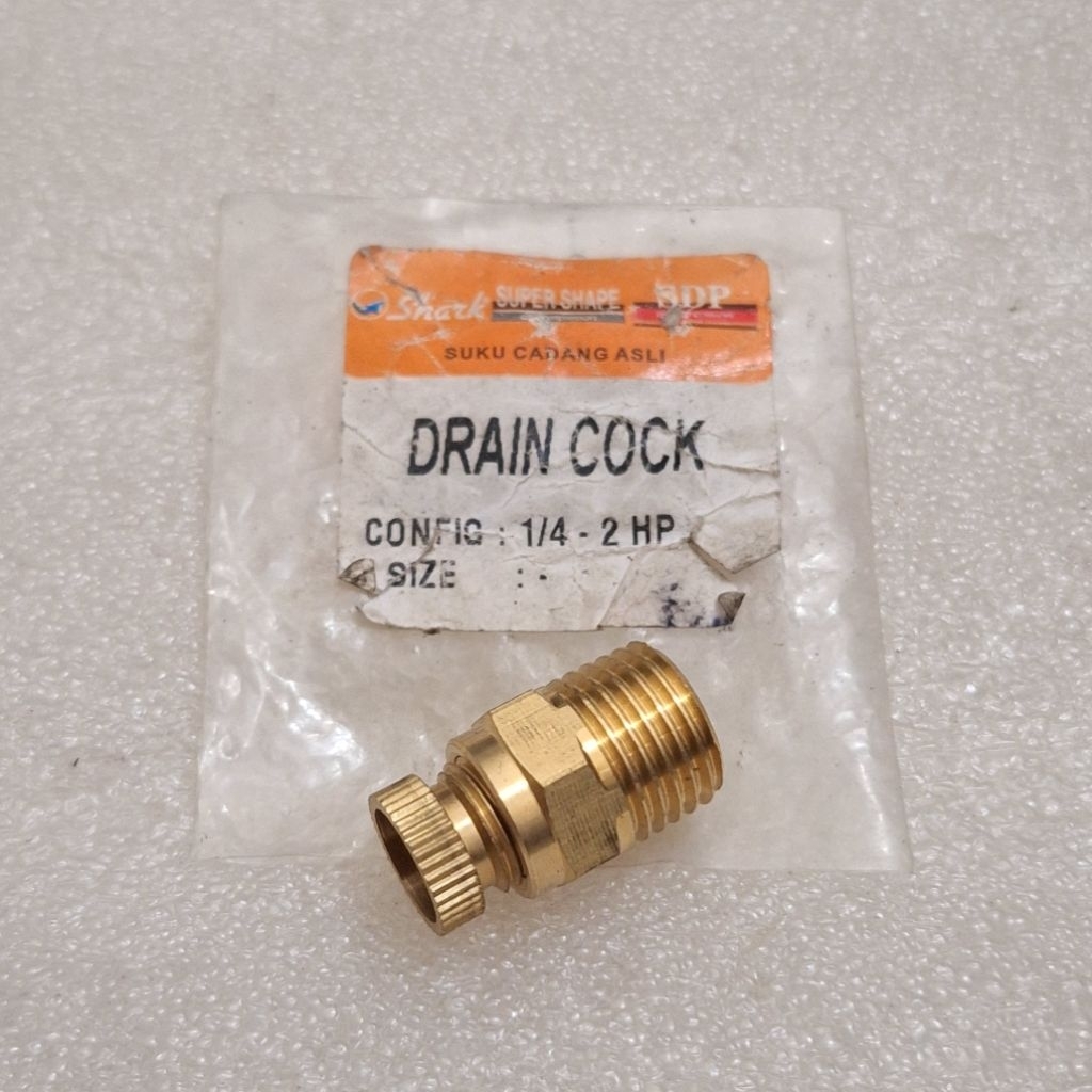 1/4" inch nipple nipel nepel baut pembuangan tabung kompresor udara angin 1/4 HP - 2 HP shark origin