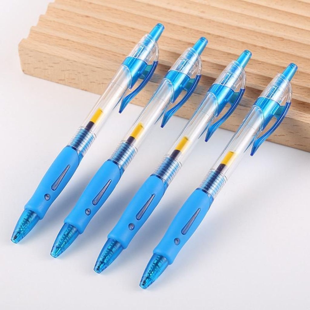 

[ 1 Lusin / 12Pcs ] Pulpen Gel MINI 0.5MM / Bolpain Bolpen Alat Tulis Kantor Sekolah Tinta Pen Pena Standart Warna Biru