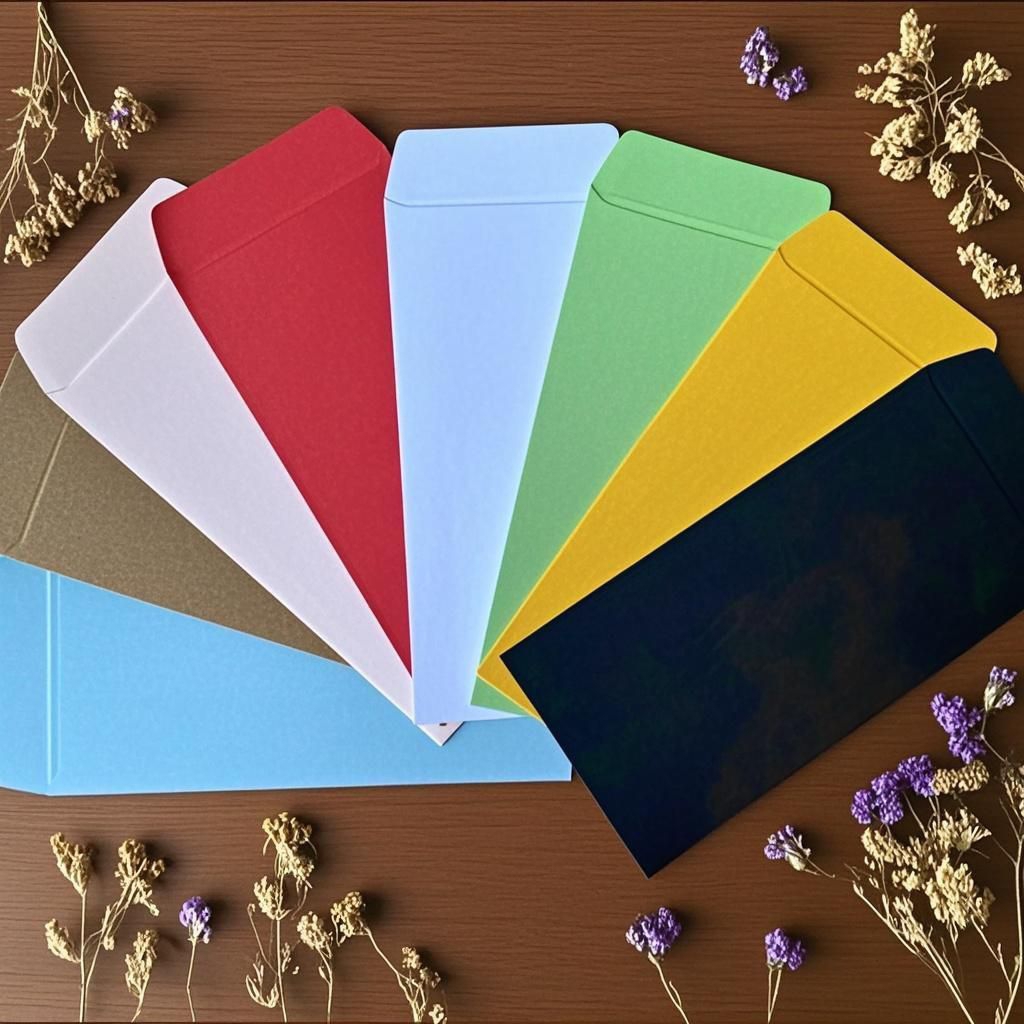 

( isi 10)Amplop Uang panjang Aesthetic Merah Hitam Coklat dll.Angpao Imlek Amplop Uang Elegant Polos warna warni.