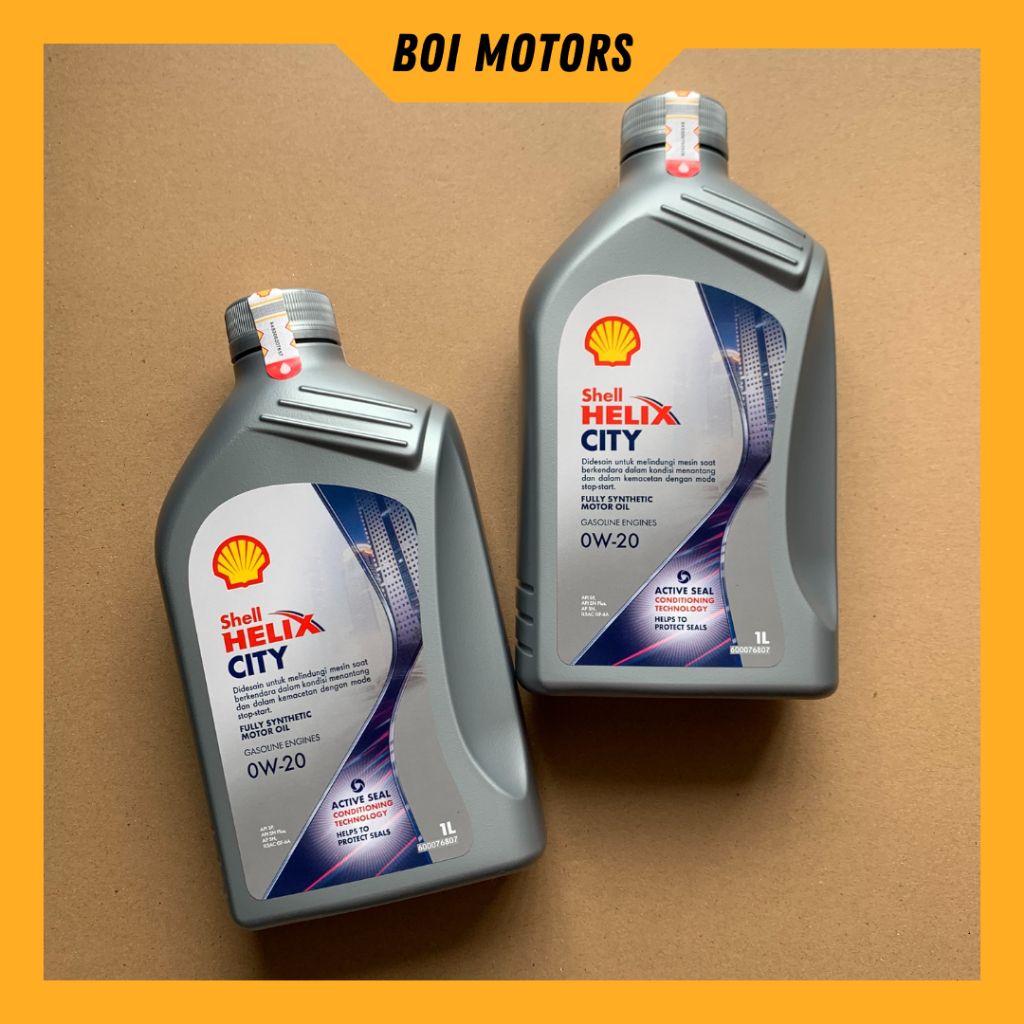 LITERAN--- OLI SHELL HELIX CITY 0W-20 (1 LITER) ---ORIGINAL100%