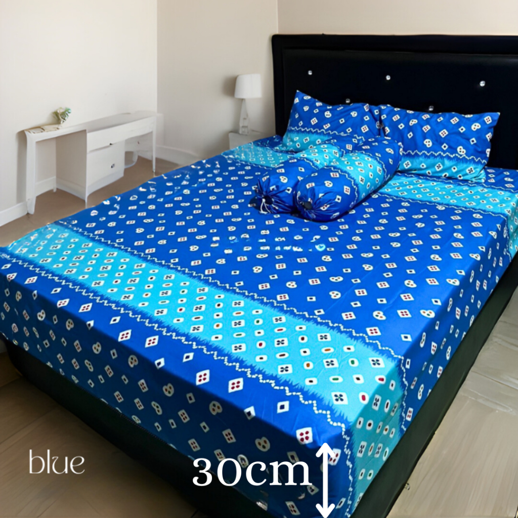 RUMAH_NAYA SPREI TINGGI 30CM JUMPUTAN BATIK SOLO JOGJA JBSPREI