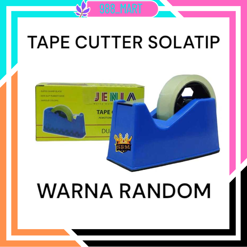 

【COD】【TERMURAH】Tape Dispenser Isolasi Jenia | Tape Cutter | Tempat Pemotong Lakban Solasi