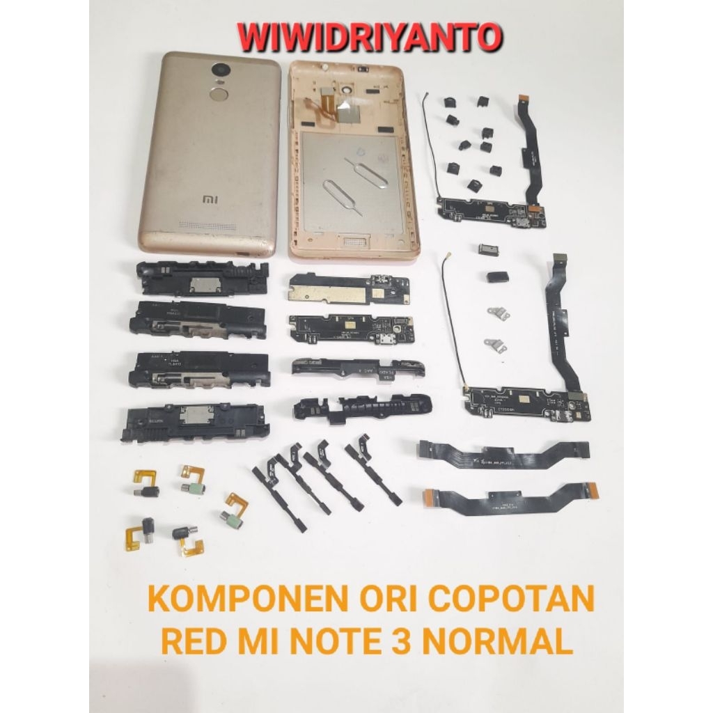SPAREPART/ KOMPONEN HAPE REDMI NOTE 3 ORIGINAL CABUTAN