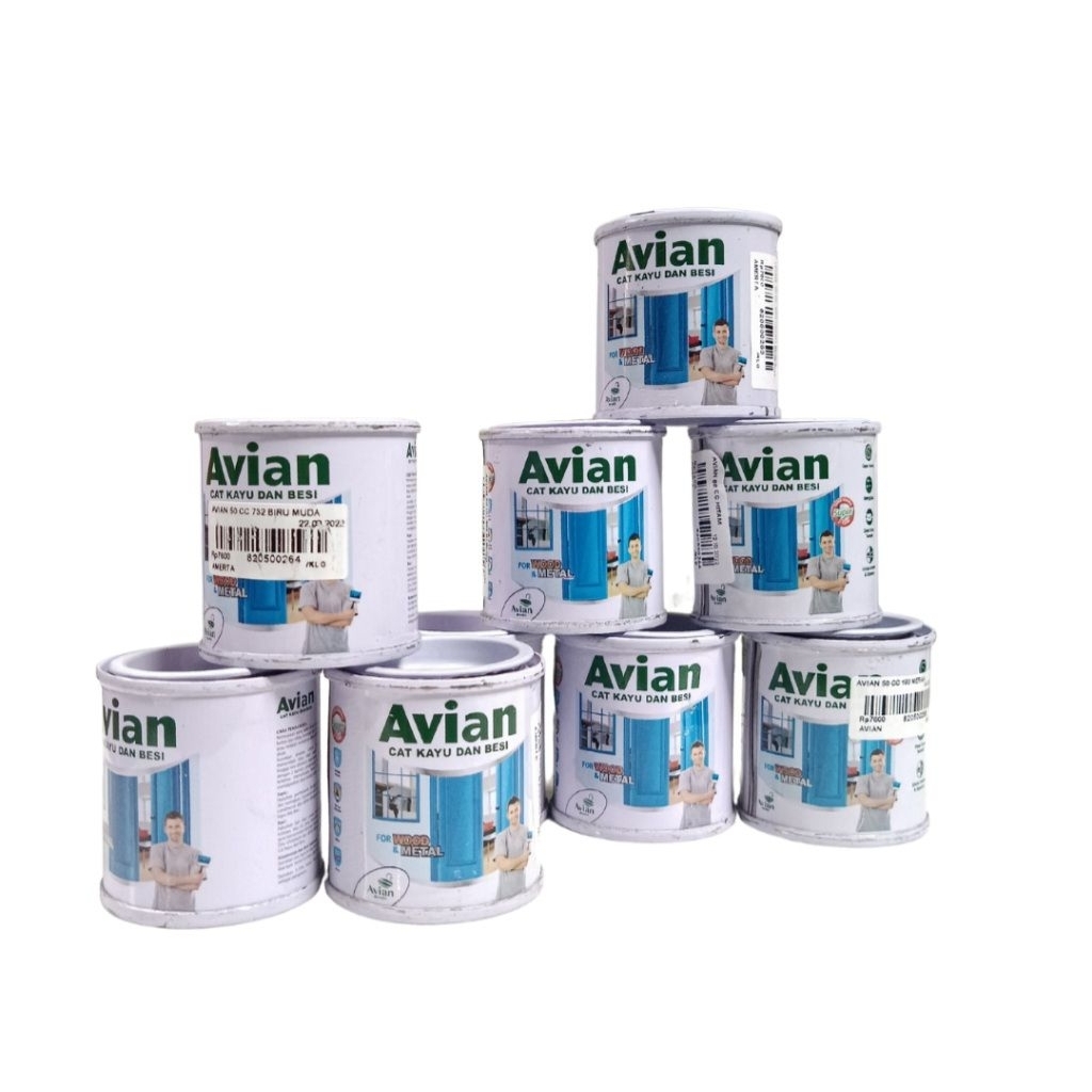 CAT AVIAN CAT KAYU DAN BESI 50cc 100cc 200cc/cat avian kayu dan besi