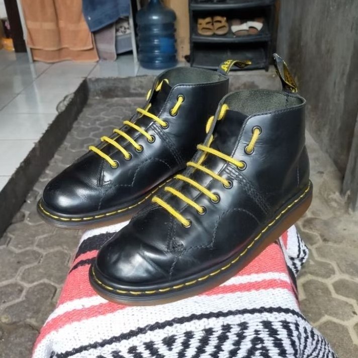 Dr Martens Philip Monkey Boot Black Smooth (Church Docmart 1460 1461 Bex Sole Red Cherry Crazy Horse