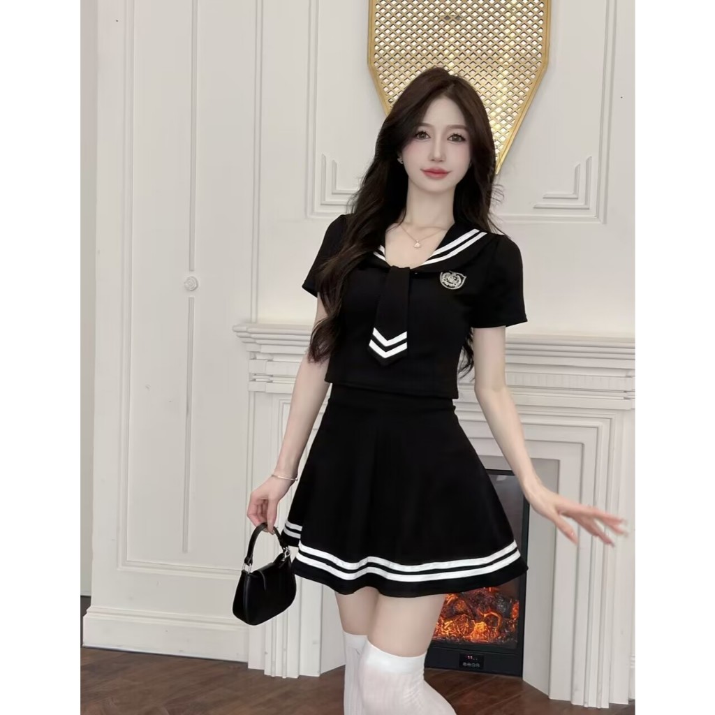 Night Show Lingerie Seragam Japanese Baju Wanita Sexy Cosplay Seragam Pelaut 6A516