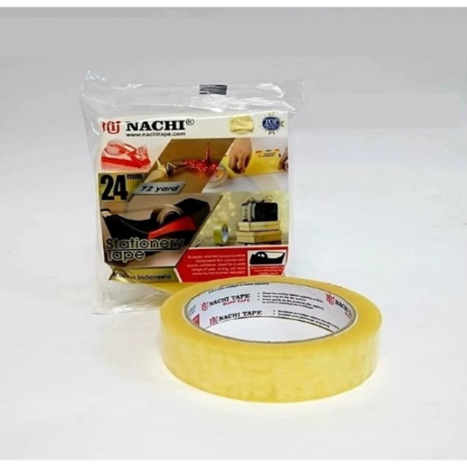 

Isolasi Stationery NACHI Kuning Dus 1 Inch (24mm x 72 Yard)