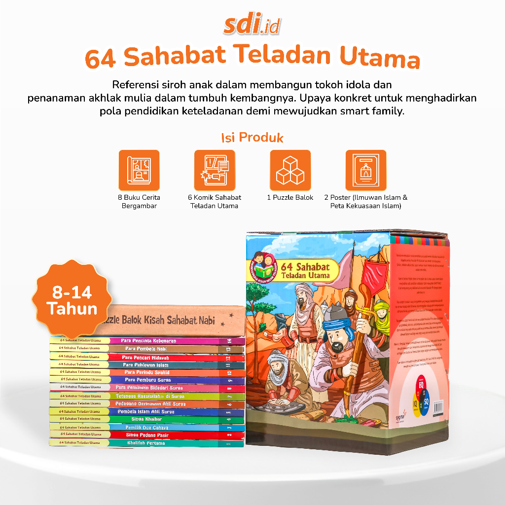 Buku Anak 64 Sahabat Teladan Utama (64 STU)
