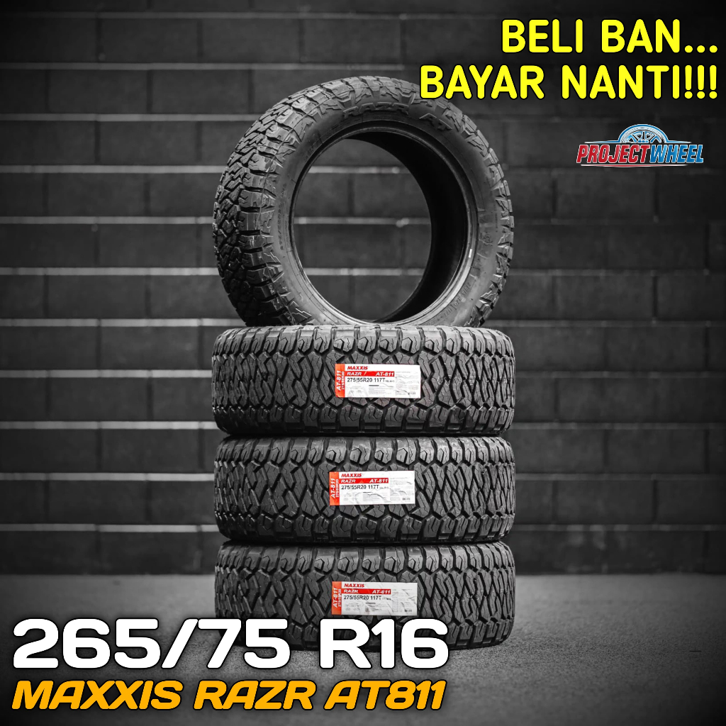 Ban AT 265 75 R16 Maxxis AT811 RAZR ring 16 - Ranger Fortuner Pajero Land Cruiser dll