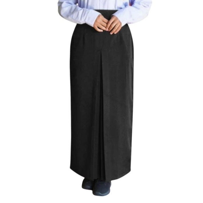 ROK PANJANG POLOS HITAM SPAN 1 SERAGAM ANAK SEKOLAH SMP PEREMPUAN BAHAN DRILL KATUN TOP MURAH