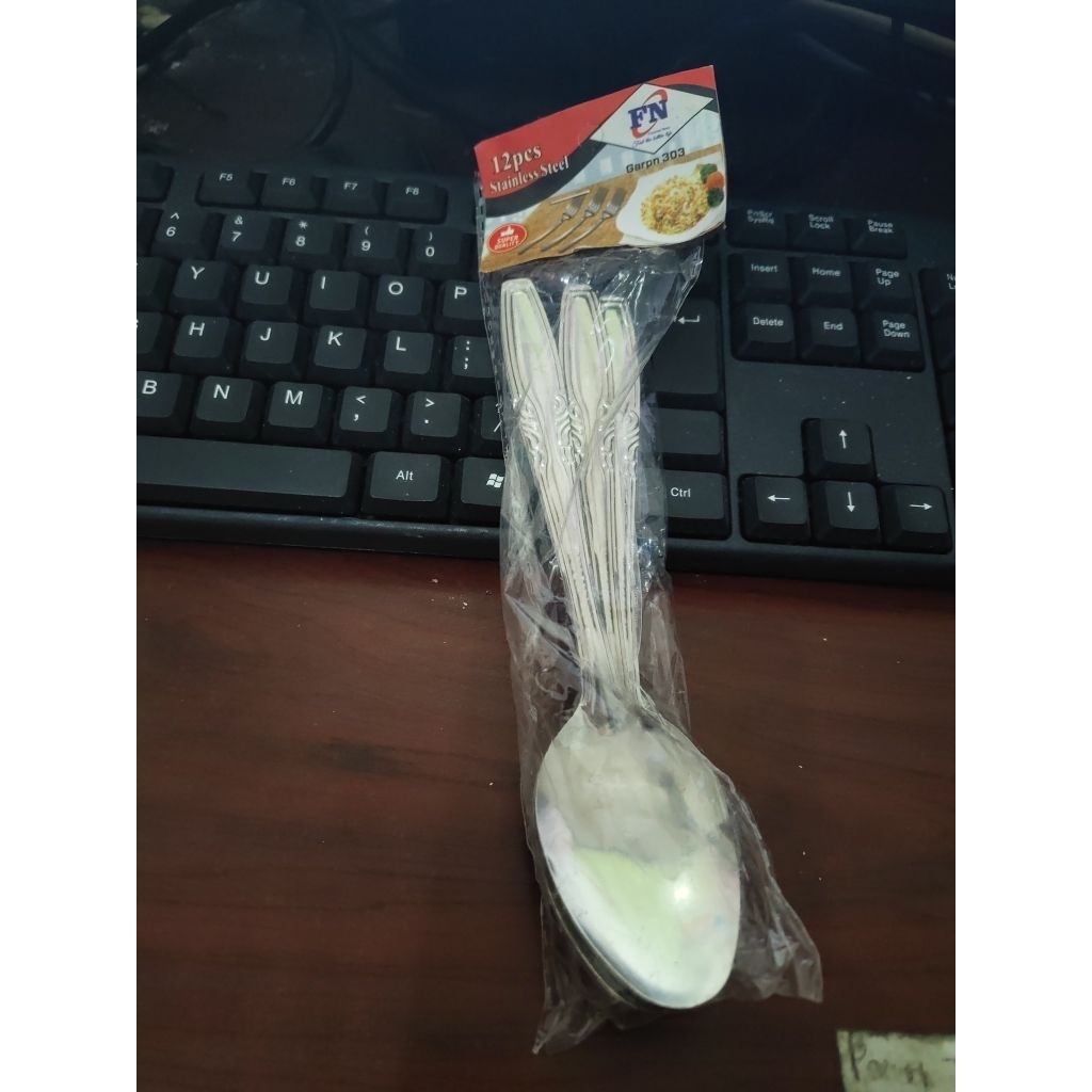 FN-12pcs Sendok Garpu Makan Stainless Stell