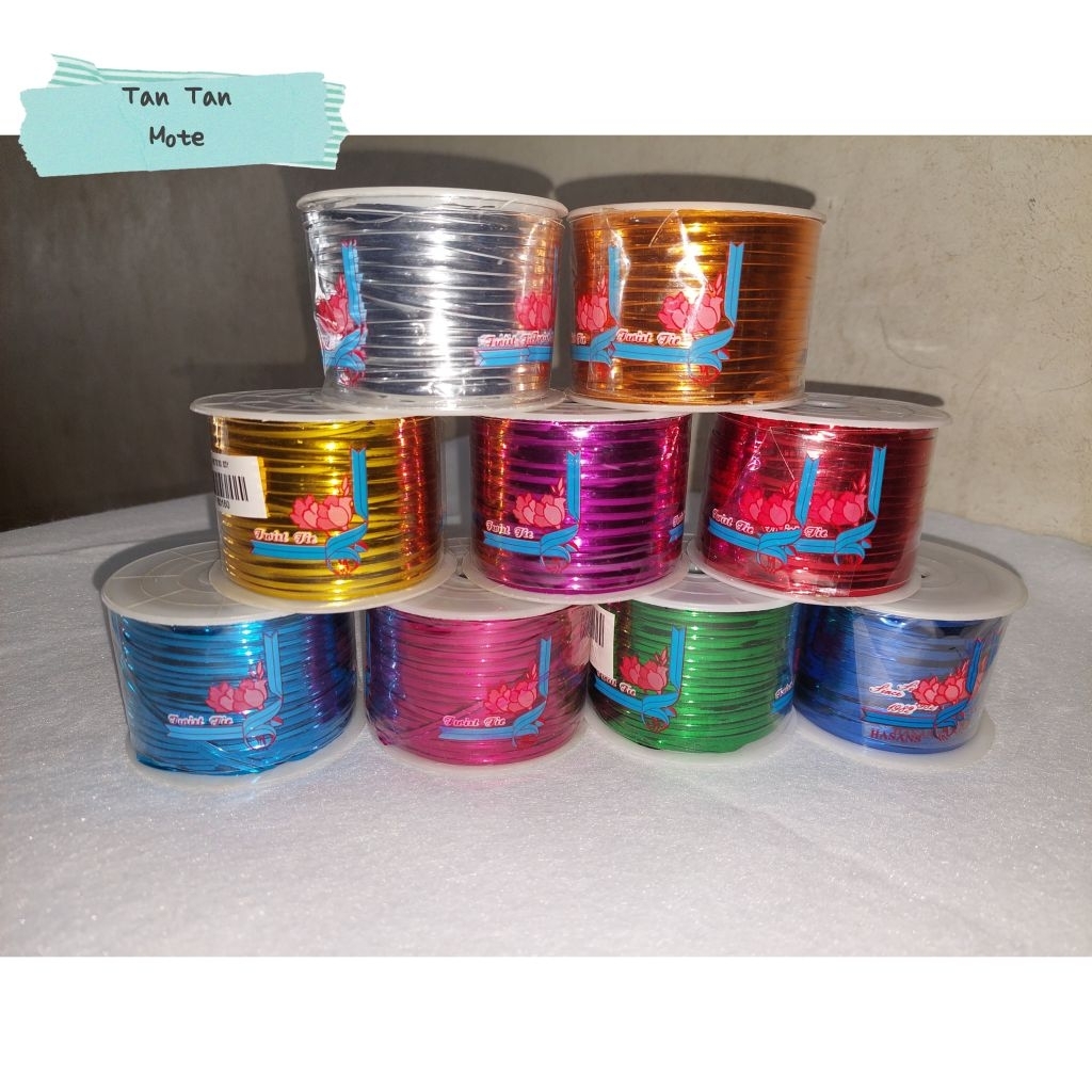 

Kawat Souvenir / Pita Kawat Metalik Souvenir Cap Rose 100 Yard