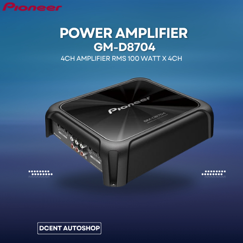 Power Amplifier Mobil - Amplifier Pioneer GM-D8704 - 4 Channel Amplifier Audio Mobil - Plug N Play -