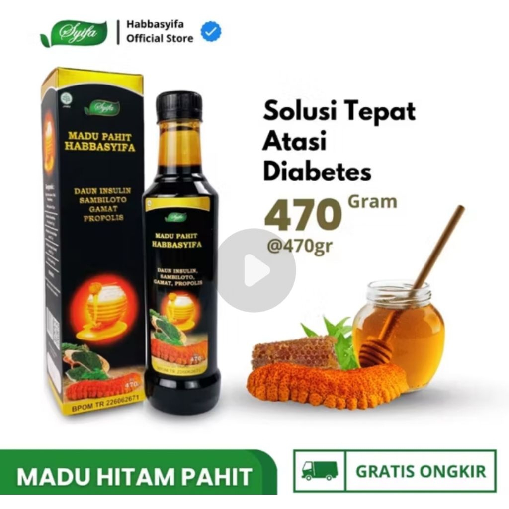 

Madu Hitam Pahit plus propolis dan insulin a ORI 100 %mengatasi diabetes dan menurunkan kadar gula darah