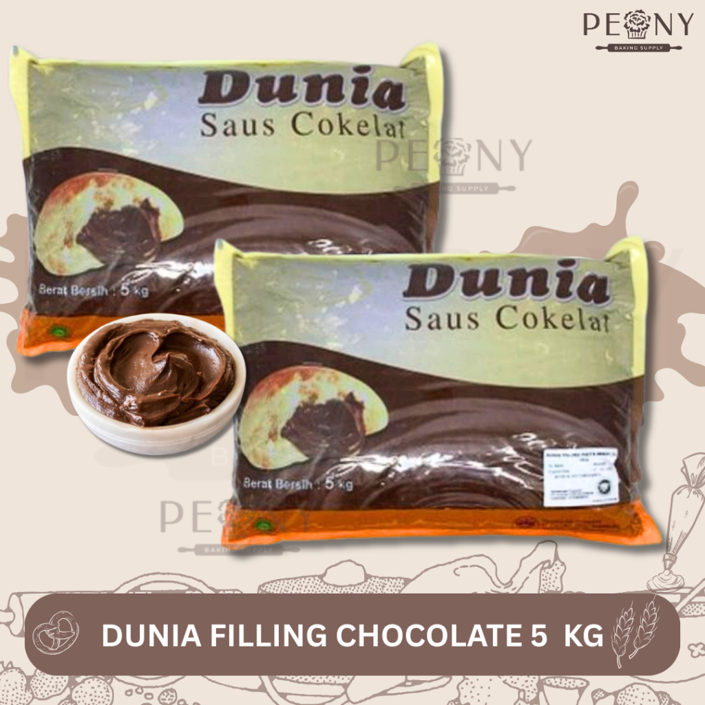 

DUNIA FILLING COKELAT/ ISIAN ROTI COKELAT/ SELAI COKLAT 5 KG