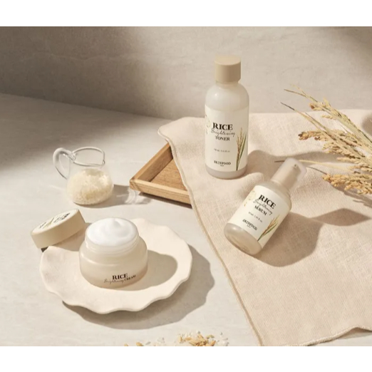 Skinfood Rice Brightening Series ( Toner Serum Cream )