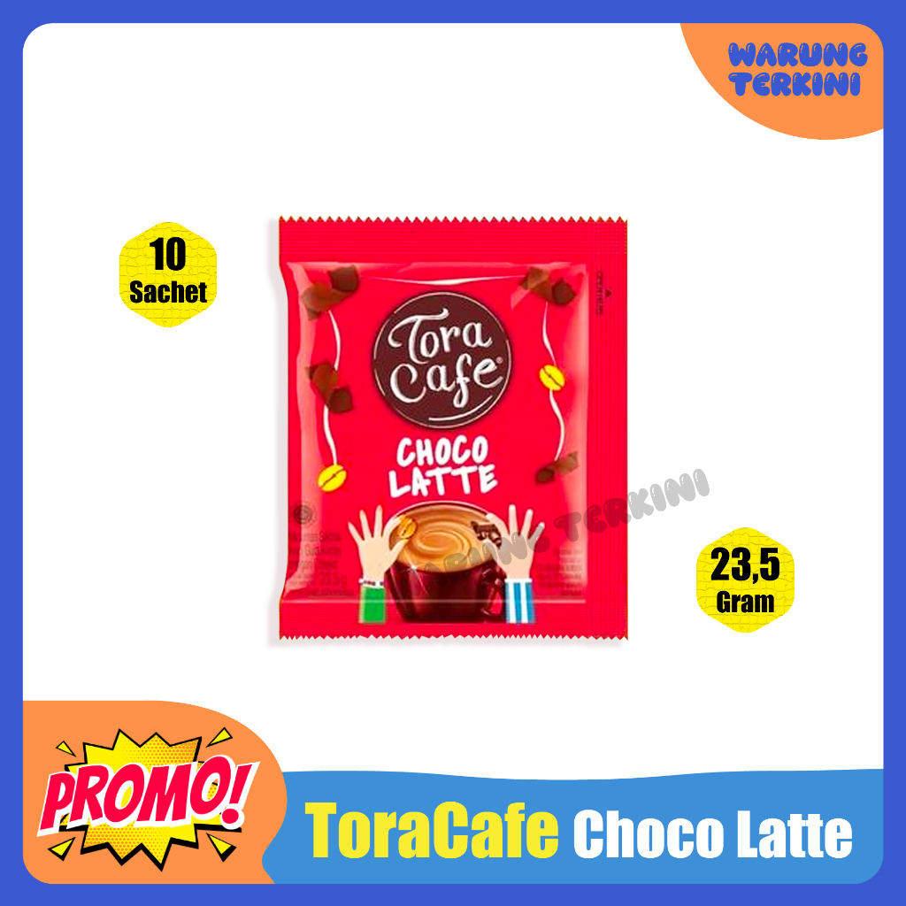 

ToraCafe Choco Latte 23,5g 1 Renceng | Minuman Serbuk Kopi Gula Krimer