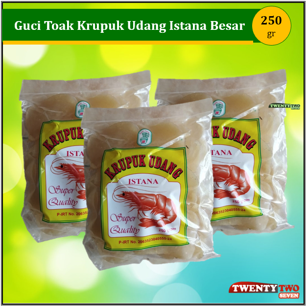 

[doz]|20X Guci Toak Krupuk Udang Istana Besar 250 gr