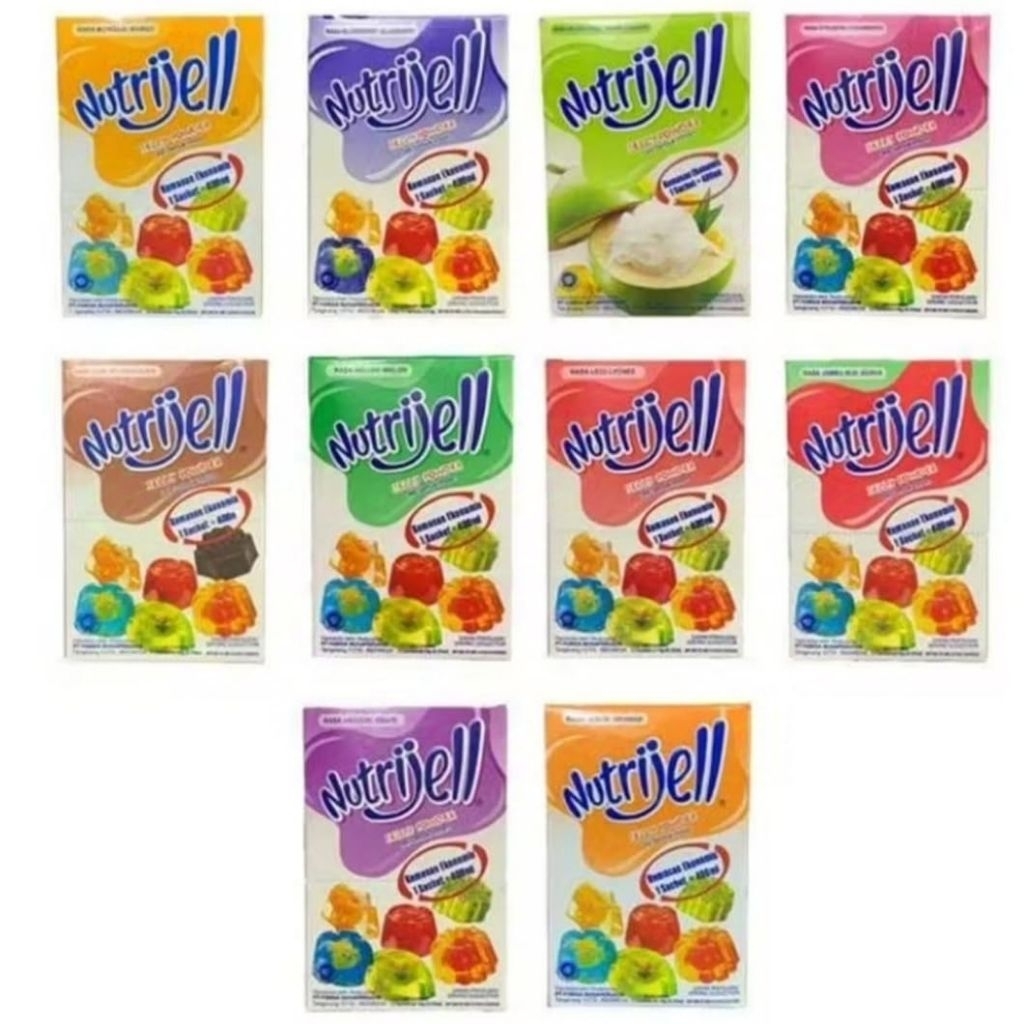 

Nutrijell jelly 12 sachet all varian