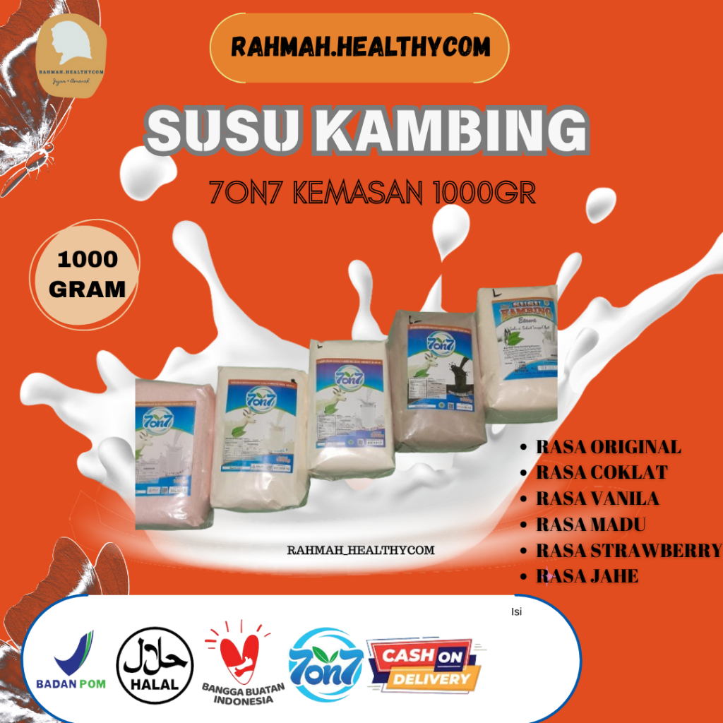 

Susu Kambing Etawa 7on7 Kemasan 1000gr/1KG Seven on Seven