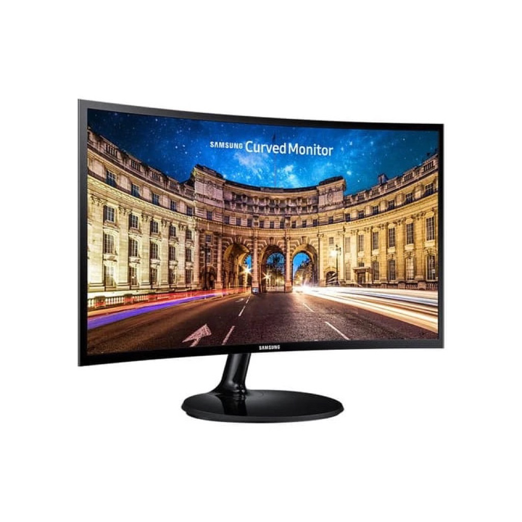 Monitor Samsung Curved LC24 24F390 24" inch LCD LED Monitor HDMI+vga