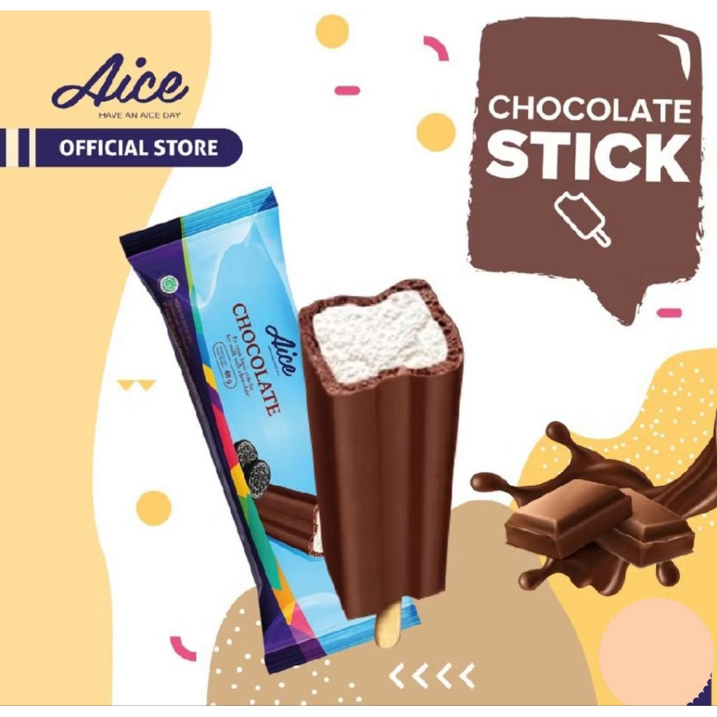 

chocolate stick aice/ice cream aice/choco malt/eskrim stik aice/es krim murah bekasi