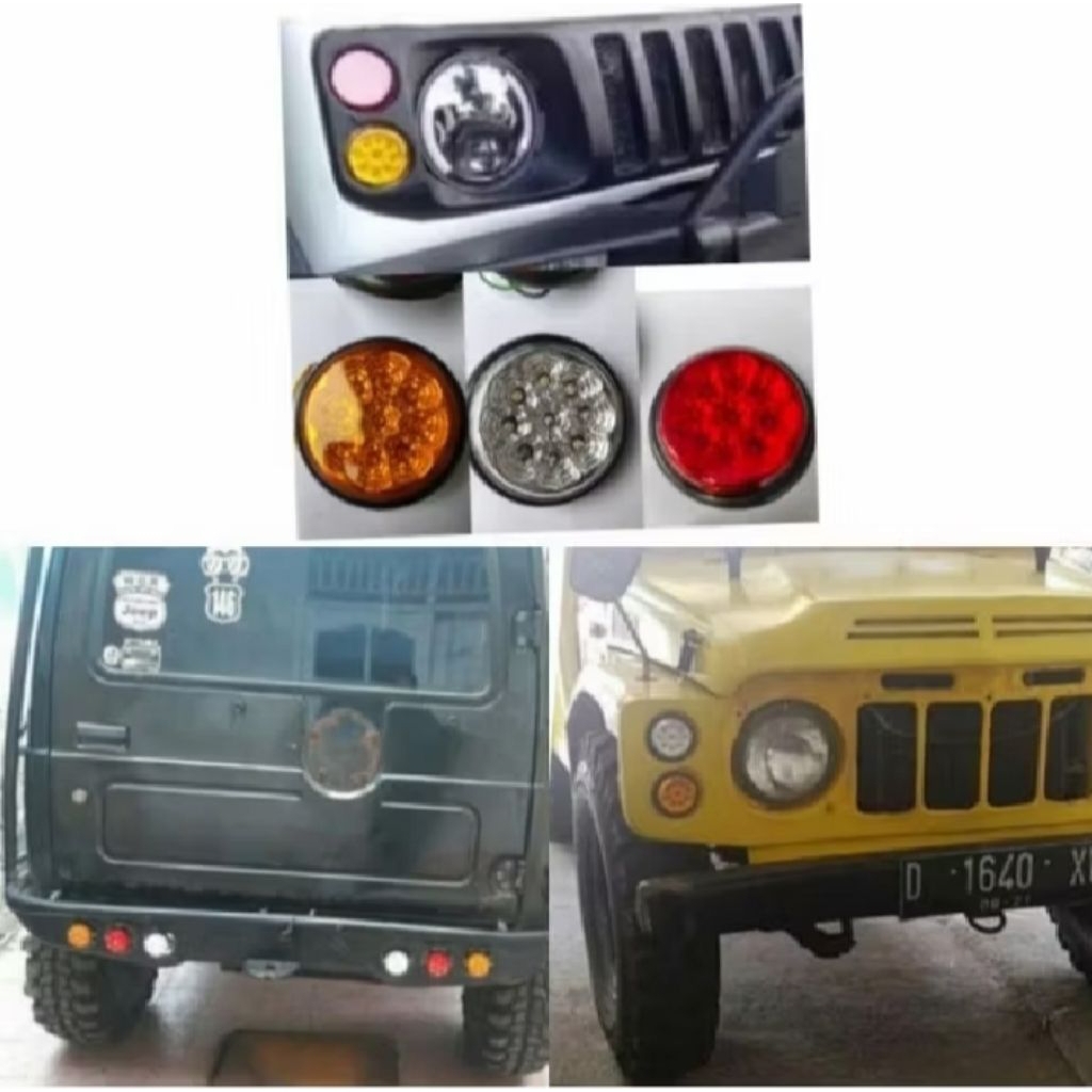 Lampu Sein Sen LED Grill Stoplamp LED Atret Mundur LED Jimny Caribian Jangkrik Katana Bemper Bumper 