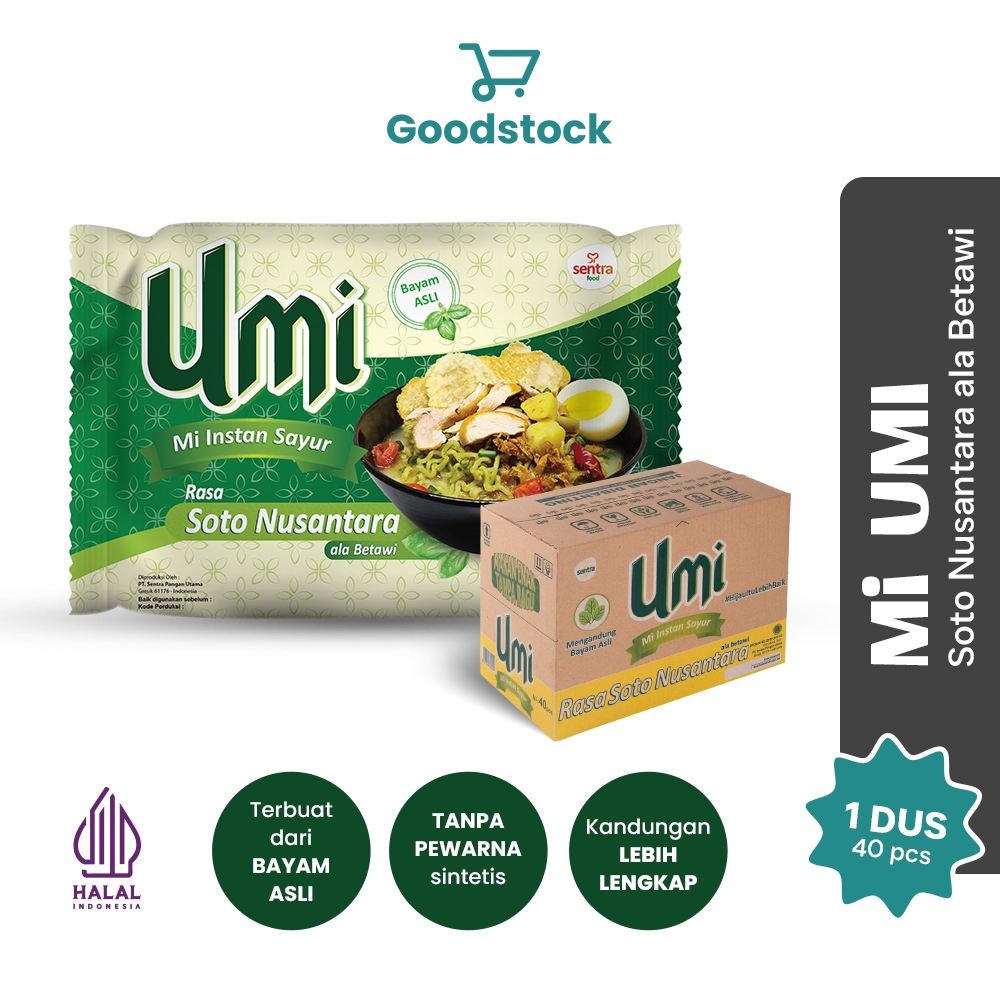 

Mie Umi Soto Nusantara 1 Dus - Mie Instan Rasa Soto Mie Instan Bayam