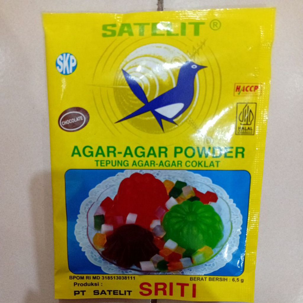 

Satelit Sriti Kemasan Sachet Tepung Agar-Agar Coklat 6,5gr