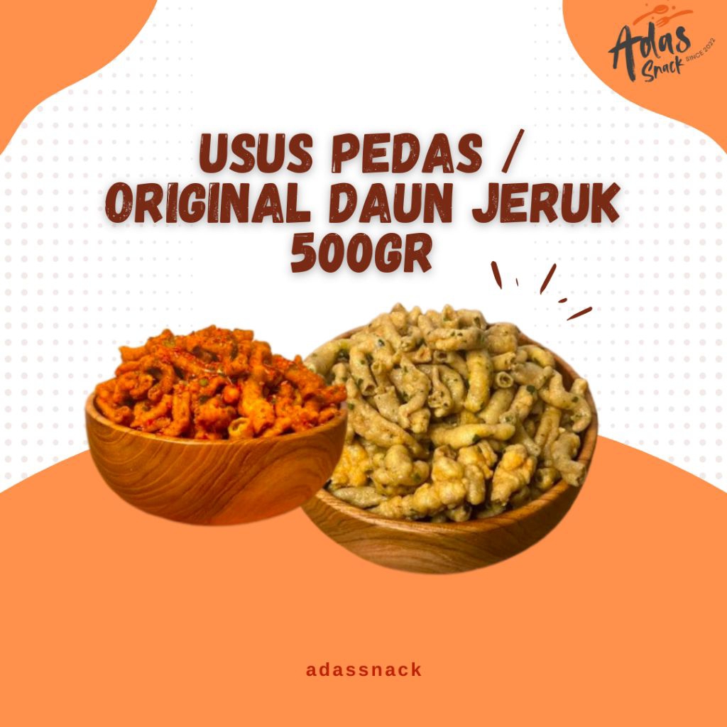 

500GR - USUS KRISPI DAUN JERUK - USUS KRISPI - USUS PEDAS