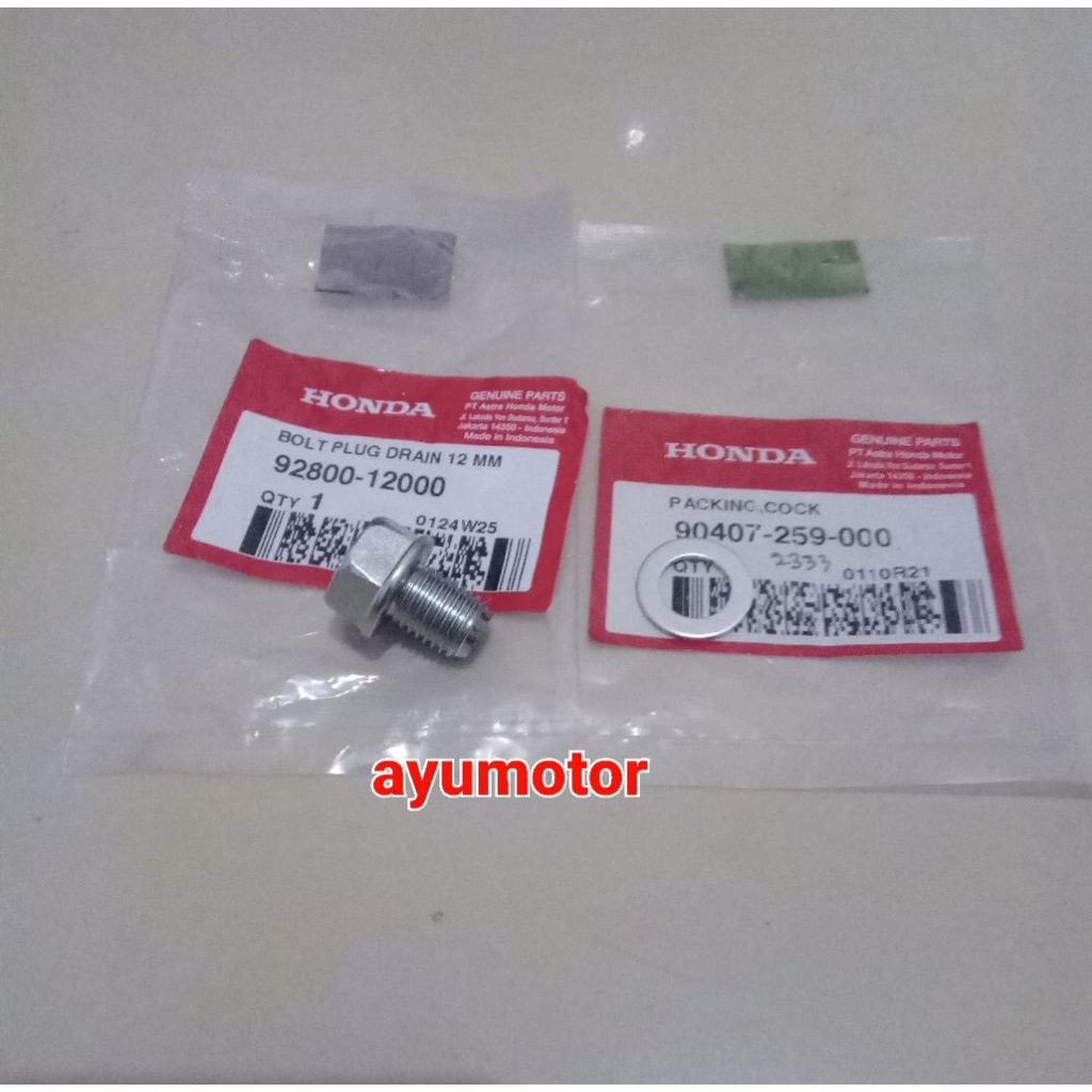 bolt plug drain 12mm baut tutup oli bawah cb 150r cb 150x cbr 150r cs1 grand impressa karisma legend