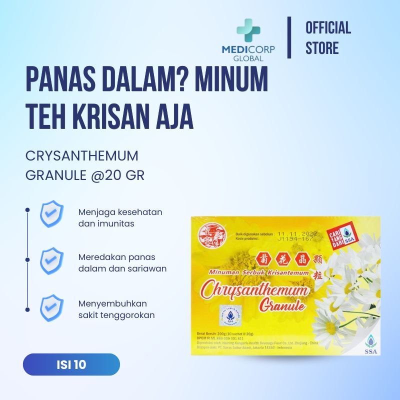 

[MEDICORP] Chrysanthemum Granule 10 x 20 gr minuman teh krisan untuk panas dalam