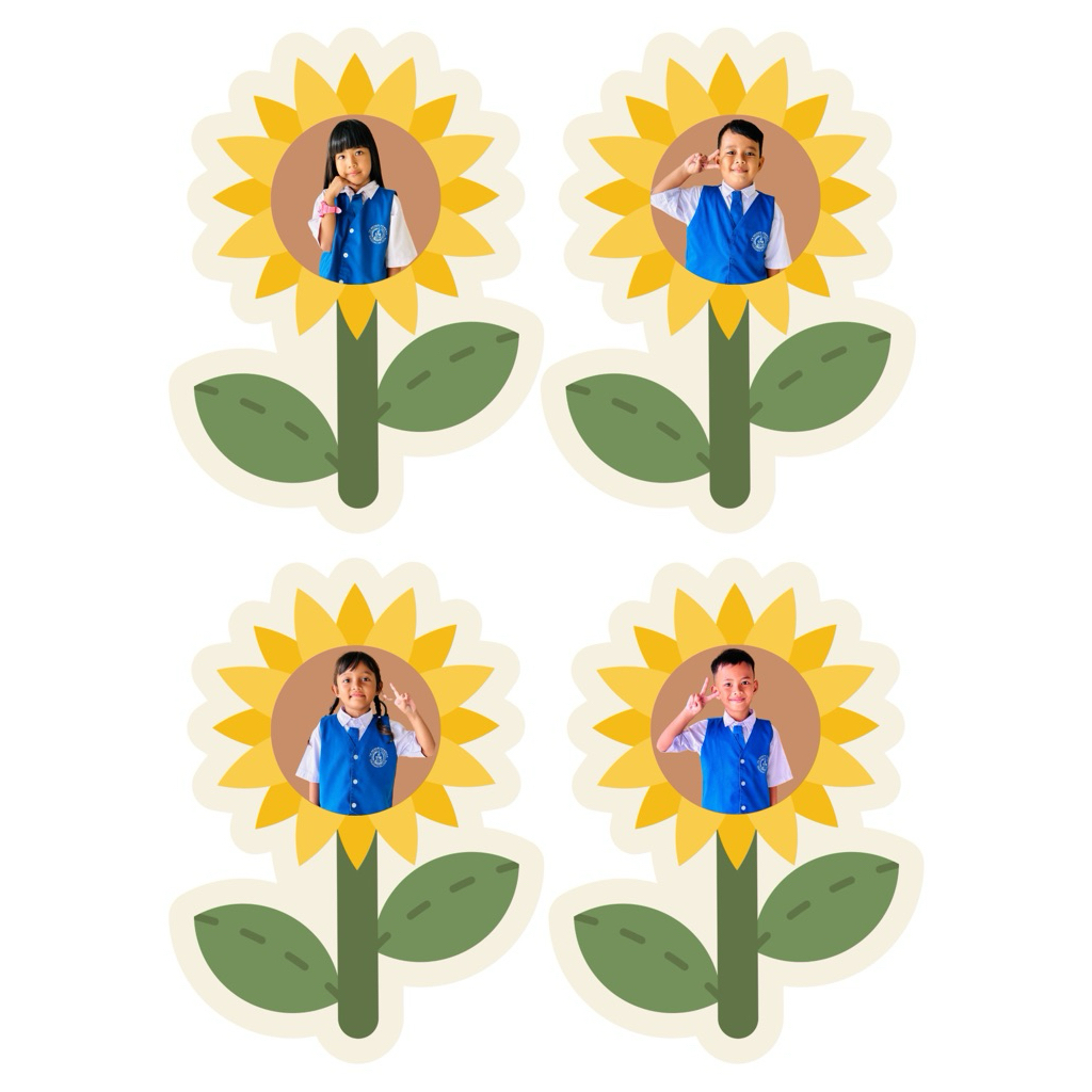 

Bunga matahari custom photo anak