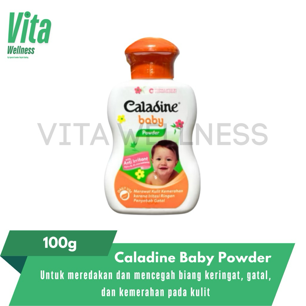 Caladine Baby Powder 100g - Meredakan dan Mencegah Biang Keringat
