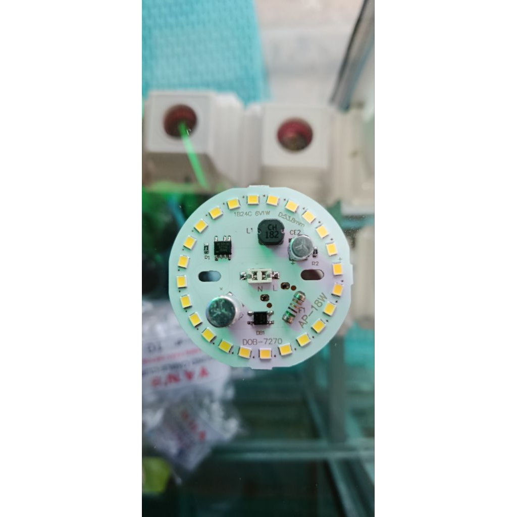 pcb Led ac putih terang, economis 18w