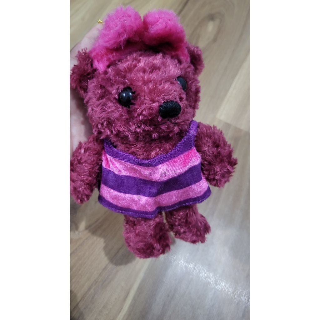 Boneka Kecil Teddy Kostum Cheshire Boneka Ganci