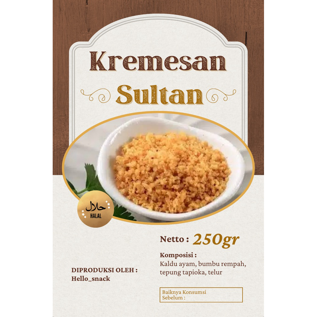 

KREMESAN SULTAN
