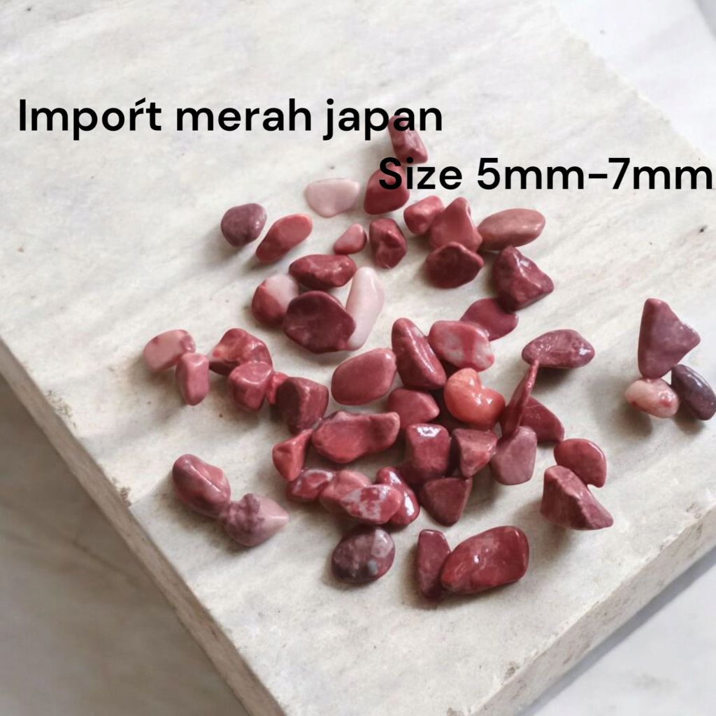 Fashopss_Com -+20Kg Batu Red Japan Karungan/Batu Merah Delima/Batu Merah Maron Asli Dari Alam/Batu