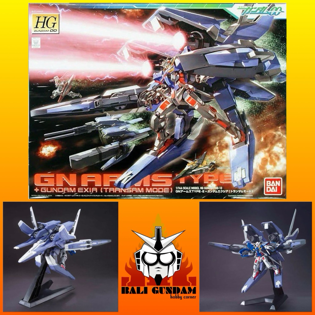 HG 1/144 GNR-001E + GN-001 GN ARMS TYPE E + GUNDAM EXIA Bali Gundam Hobby Corner Bandai Original