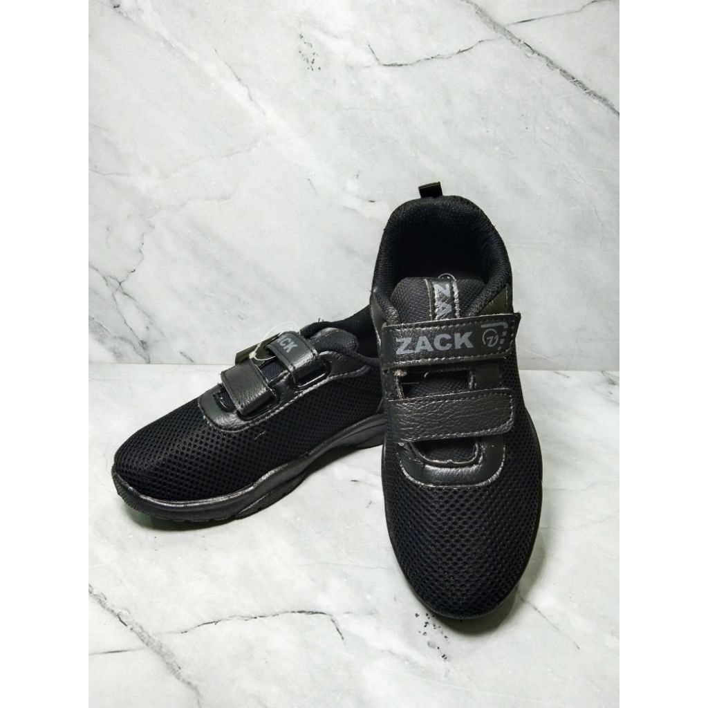 SEPATU SEKOLAH HITAM ZACK / SEPATU SEKOLAH HITAM POLOS / SEPATU HITAM SD SMP SMA - ZACK
