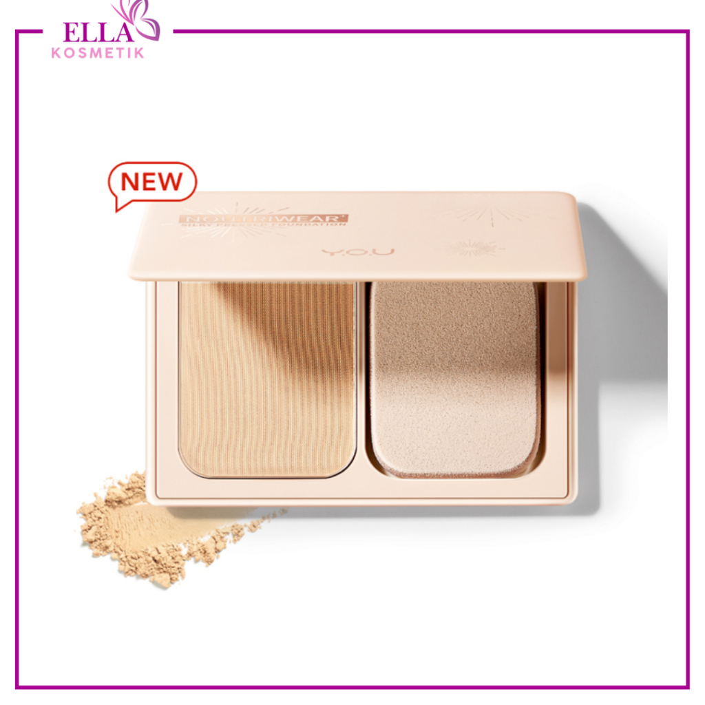 Y.O.U Noutriwear + Silky Pressed Powder Foundation by YOU / bedak padat