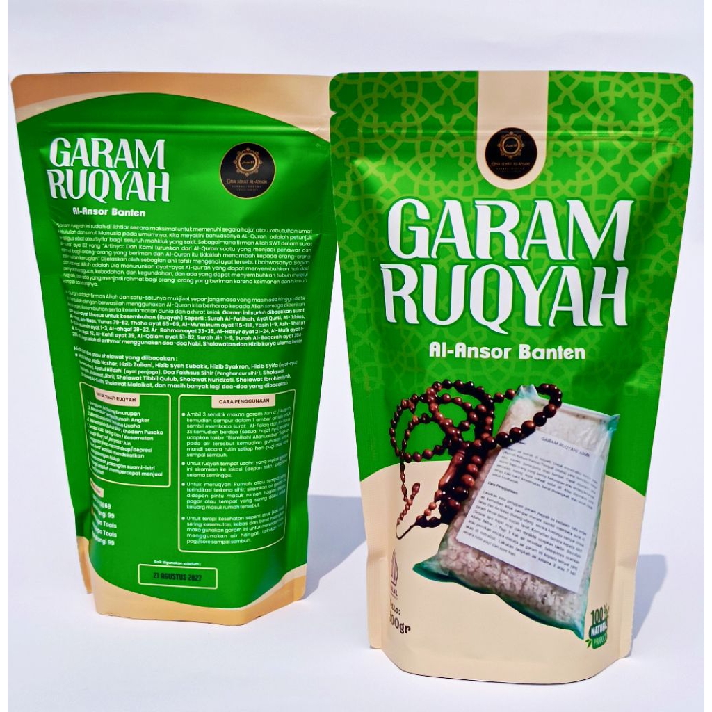 

Garam Al-Ansor Banten Asli (Premium) 500 gram Siap Pakai