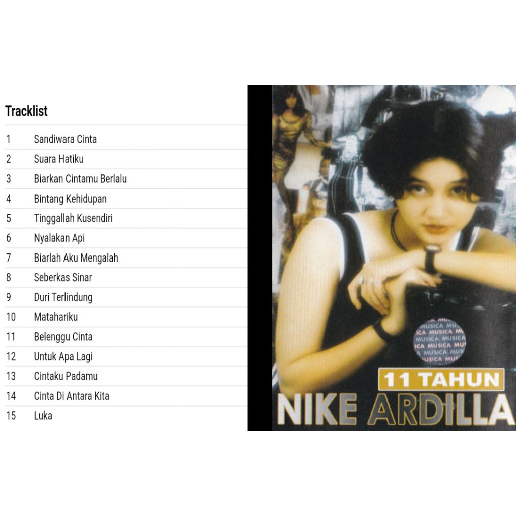 nike ardilla dvd cd album 11 tahun nike ardilla