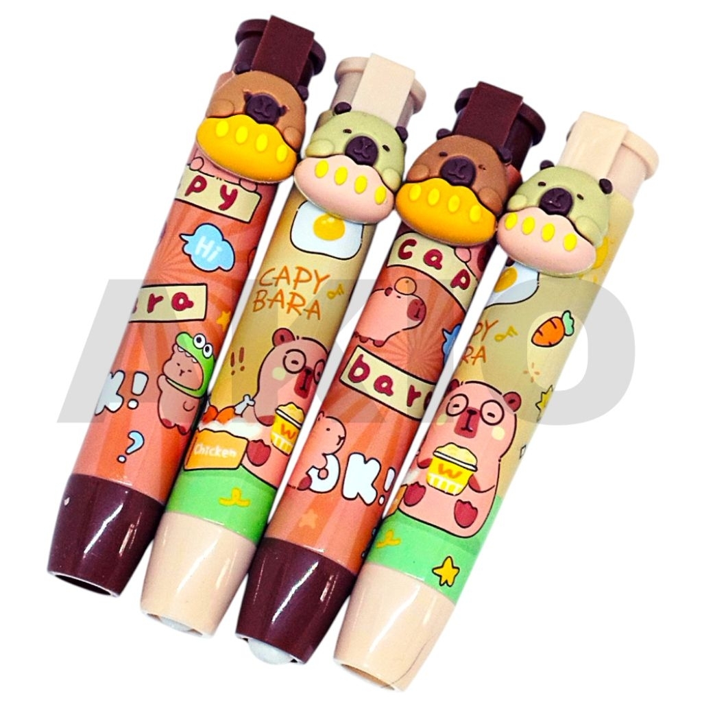 

Penghapus Pensil Mekanik Karakter Lucu KAPIBARA CAPIBARA CAPYBARA XP-3150 Mechanic Eraser Pen Besar Cetekan Unik Murah Besar Korea Imut Cute