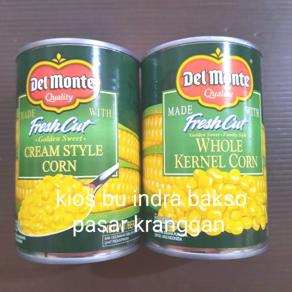 

Delmonte jagung whole cream 425 gr kaleng del monte fresh cut corn kernel golden sweet cream style pipil del monte